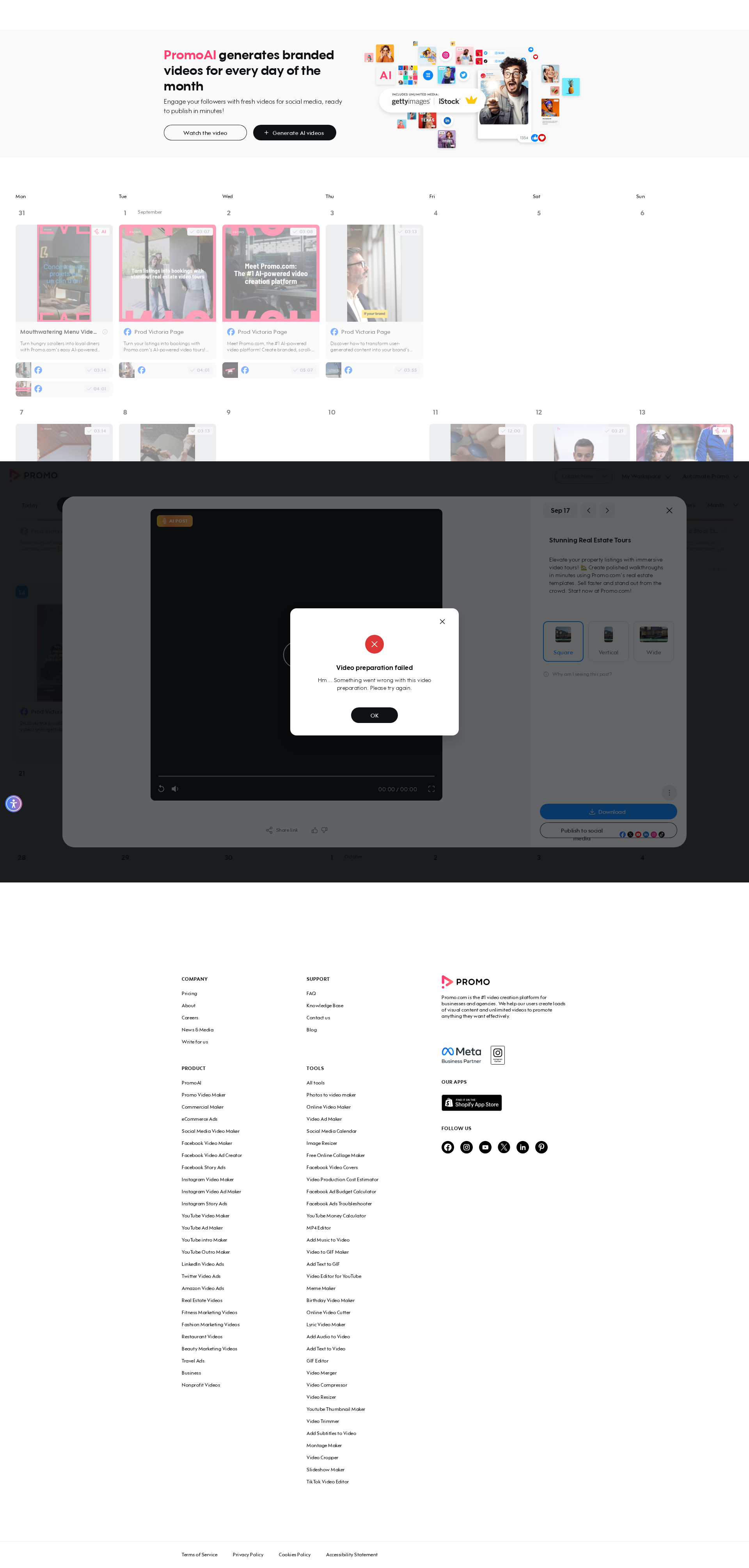 Test failure screenshot
